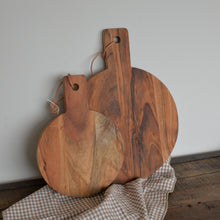 Load image into Gallery viewer, Round Chopping Board Acacia Wood