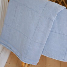 Load image into Gallery viewer, Classic Quilt in Pastel Blue / 130 x 180