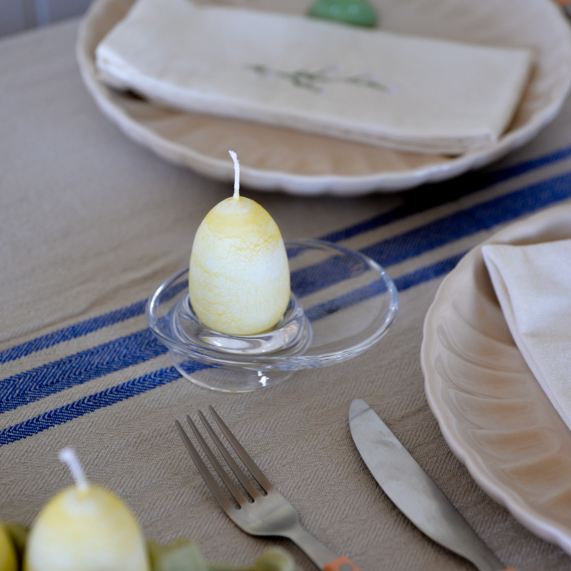 Egg Shaped Easter Candle