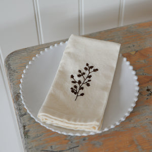 Embroidered Napkins / Branches