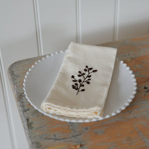 Embroidered Napkins / Branches