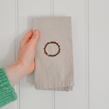 Load image into Gallery viewer, Embroidered Napkin /Wreath