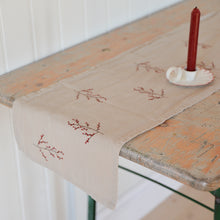 Load image into Gallery viewer, Embroidered Table Runner / Winter Berries