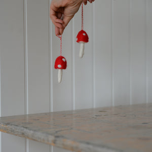 Felt Mushroom Christmas Decoration