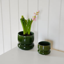 Load image into Gallery viewer, Firenze Green Stoneware Planter / Sizes