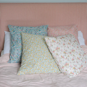 Pink Floral Cushion / 60 x 60