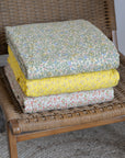 Yellow Floral Quilt / 130 x 180cm