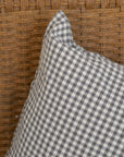 Gingham Cushions With Filler Brown/Grey