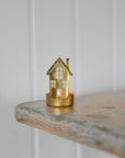 Gloria Brass House Tea Light Holder