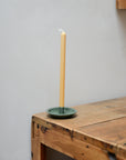 Green Enamel Candle Holder For Taper Candle 1.3cm