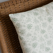 Load image into Gallery viewer, Green Floral Cushion