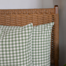 Load image into Gallery viewer, Green Gingham Cushion