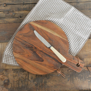 Large Round Chopping Board Acacia Wood