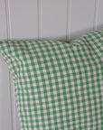 Light Green Gingham Cushion