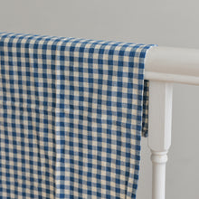 Load image into Gallery viewer, Lucas Blue Gingham Check Tea Towel