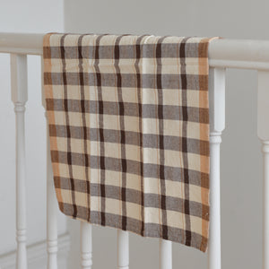 Malthe Brown Stripe Cotton Tea Towel