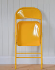 Metal Folding Chair / Yellow