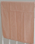 Mia Thin Stripe Tea Towel in Rust Brown