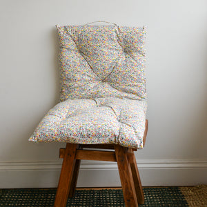 Multi Floral Bench or Chair Cushion
