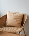 Mustard & Pink Thin Stripe Cushion
