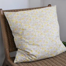 Load image into Gallery viewer, Pink and Yellow Floral Cushion / 60 x60