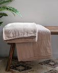 Vintage Quilt in Burned Rose / 130 x 180