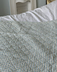 Quilt Light Blue Gingham 130 x 180