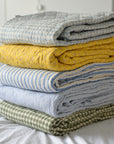Quilt Blue Stripe 130 x 180