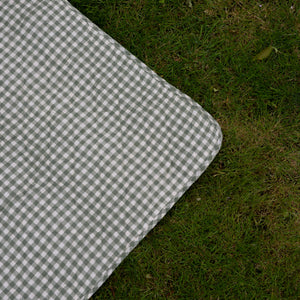 Quilt Green Gingham 130 x 180