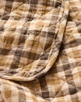 Brown Check Cotton Quilt