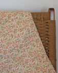 Red and Orange Floral Cotton Quilt