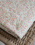 Red and Orange Floral Cotton Quilt