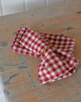 Red and White Gingham Check Napkin