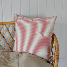 Load image into Gallery viewer, Red and White Stripe Cushion