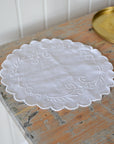 Bread Napkin Round w Embroidery