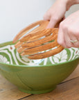 Salad Servers in Olive Wood