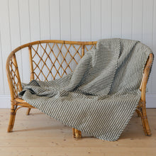 Load image into Gallery viewer, Sand and Olive Striped Quilt