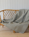 Sand and Olive Striped Quilt
