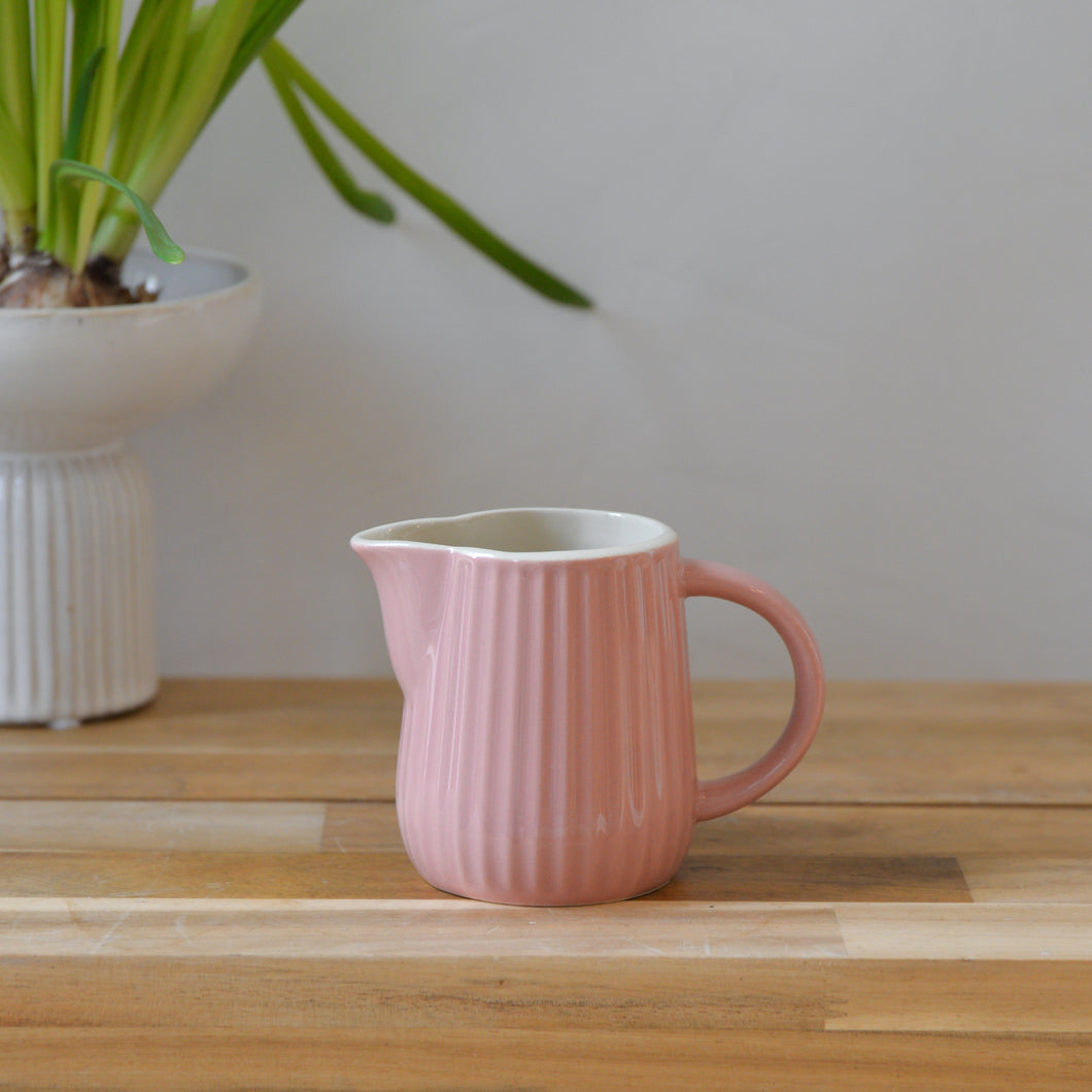 Small Stoneware Jug / Pink