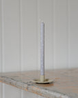 Snowflake Print Taper Candle