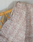 Soft Cotton Quilt / Luna Pink and White Printed