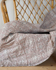 Soft Cotton Quilt / Luna Pink and White Printed