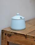 Sugar Pot with Lid / Pastel Blue