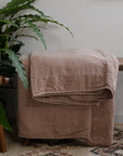 Vintage Quilt Bedspread Burned Rose / 180 x 200