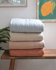 Vintage Quilt Bedspread Burned Rose / 180 x 200