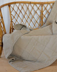 Vintage Quilt in Beige Fog / 130 x 180