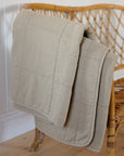 Vintage Quilt in Beige Fog / 130 x 180