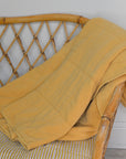 Vintage Quilt in Yellow / 130 x 180cm