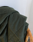 Vintage Quilt in Myrtle Green / 130 x 180cm