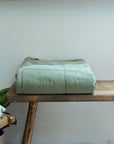 Vintage Quilt in Olive / 130 x 180